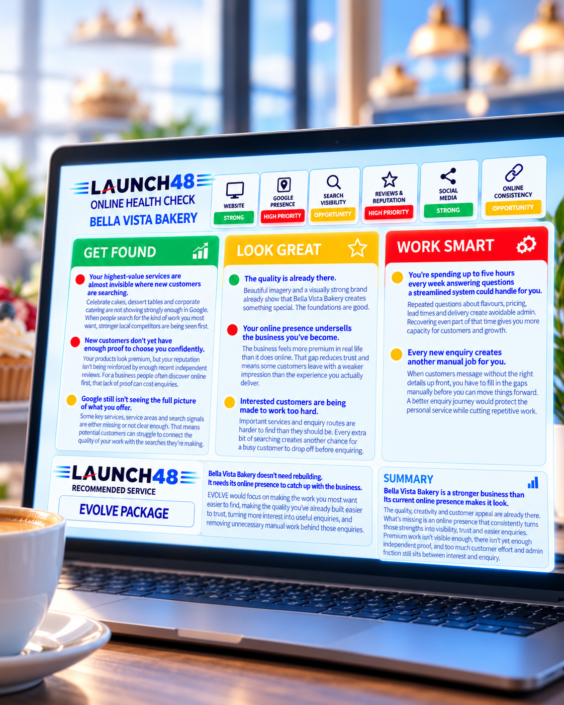 Example Launch48 Online Health Check report
